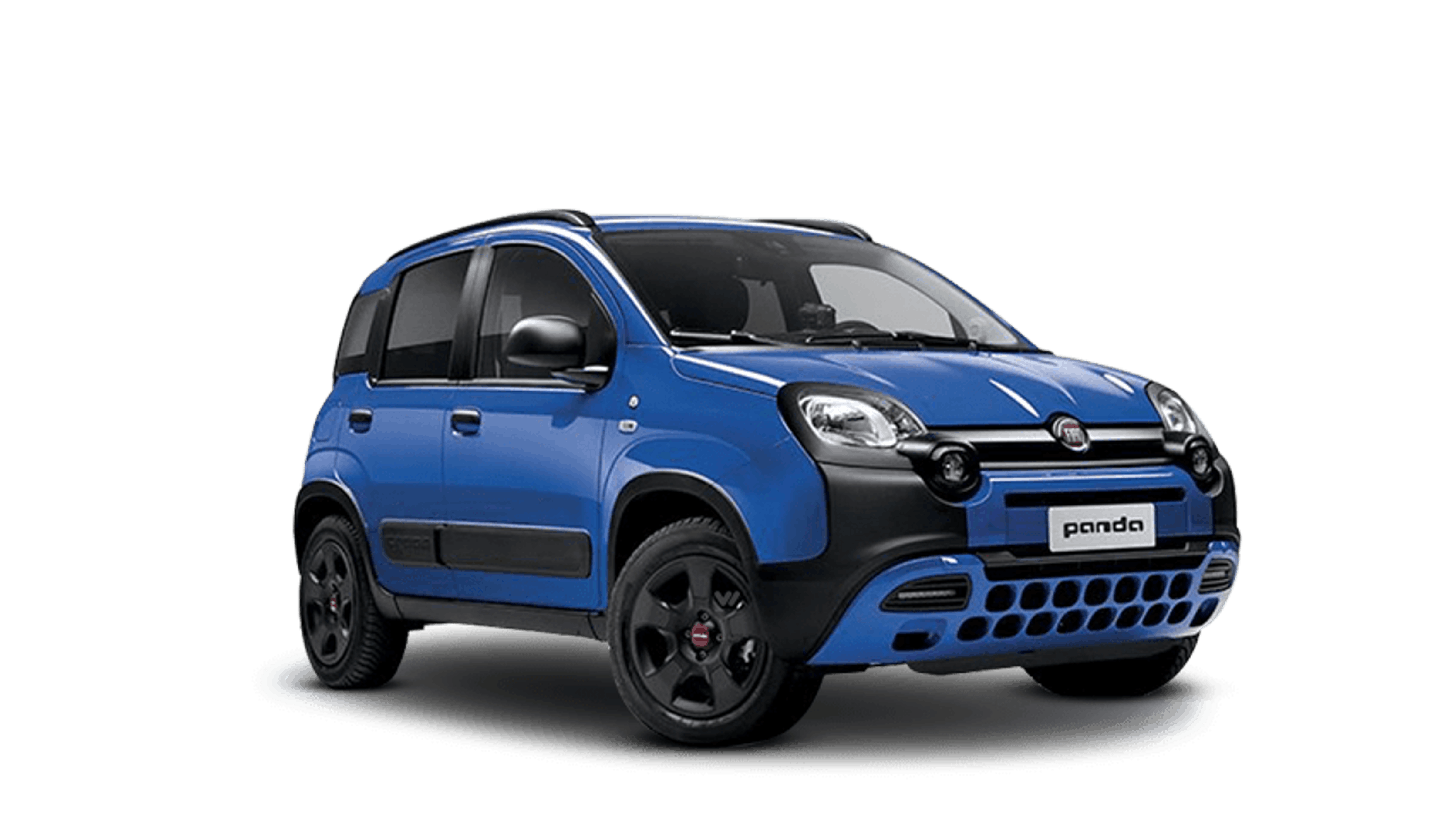 Blue Fiat Panda Transparent PNG Image