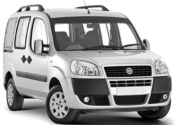 Fiat Van Doblo Silver Transparent PNG Image