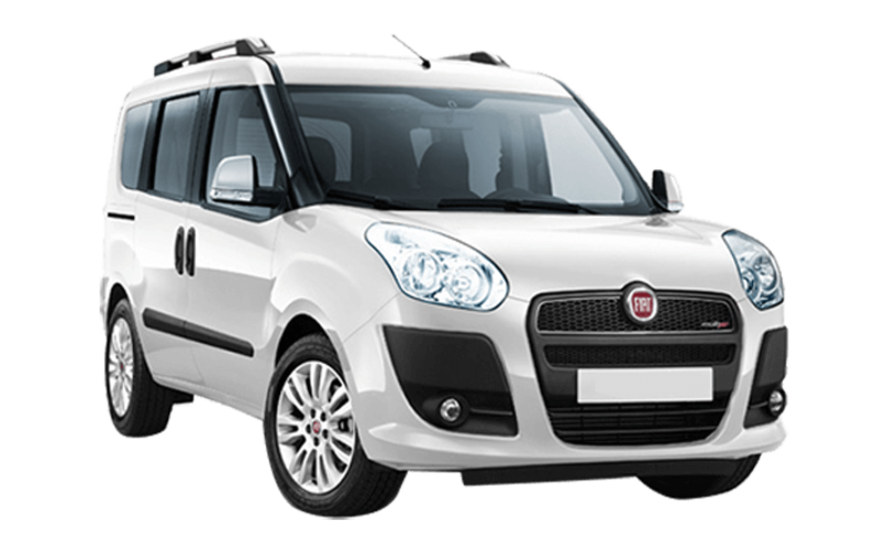 Fiat White Doblo Transparent PNG Image