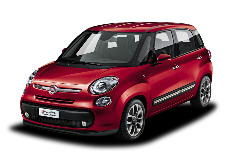 Front Fiat Red View Transparent PNG Image