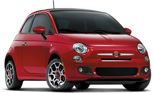 Front Fiat Red View File Transparent PNG Image