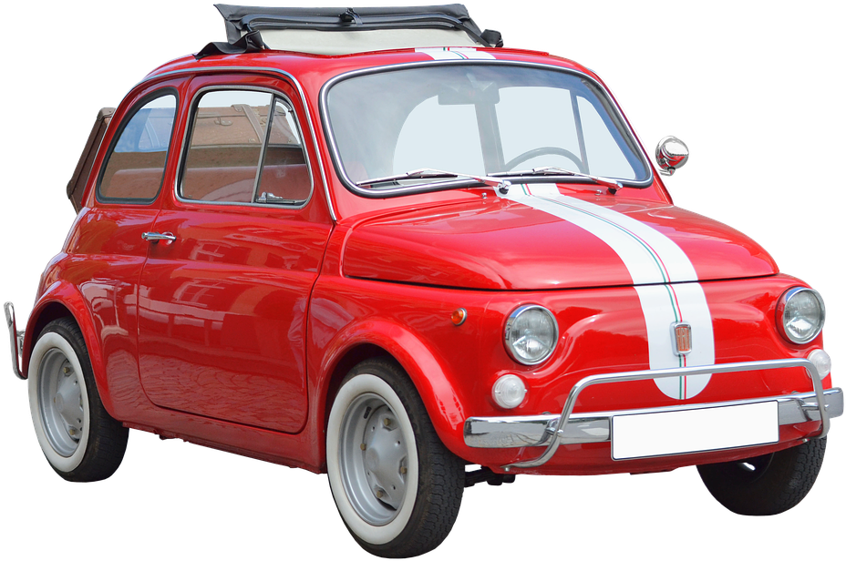 Fiat Red Transparent PNG Image