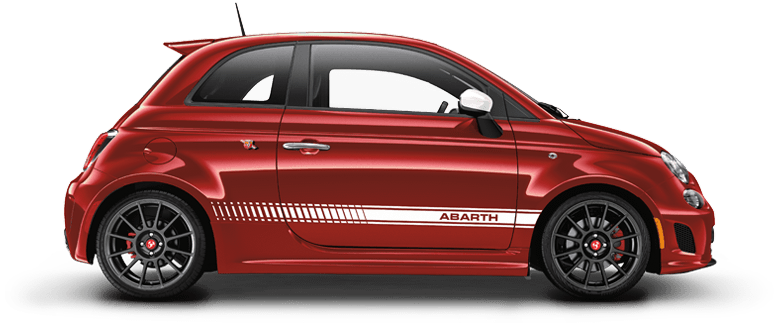 Fiat Side Red View Transparent PNG Image