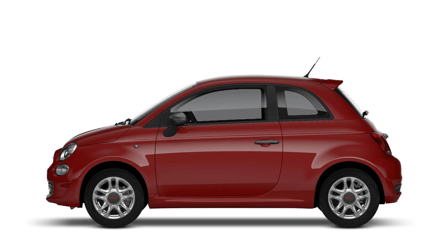Fiat Side Red View Transparent PNG Image