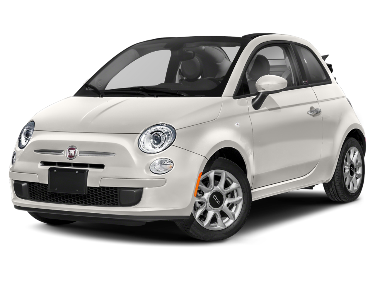 Fiat White Side View Transparent PNG Image