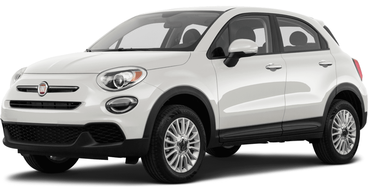 Fiat White Side View Transparent PNG Image