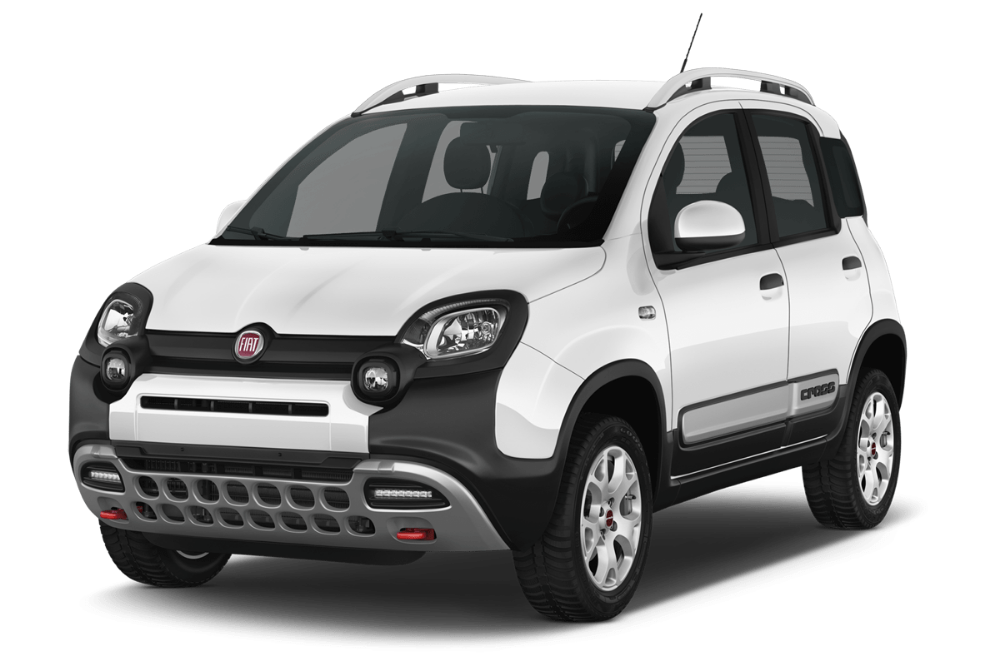 Fiat White Panda Transparent PNG Image