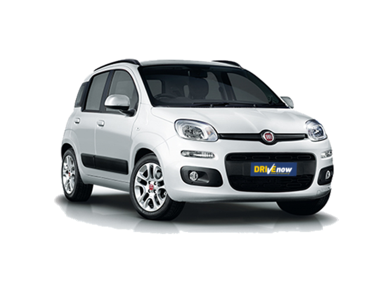 Fiat White Panda Transparent PNG Image