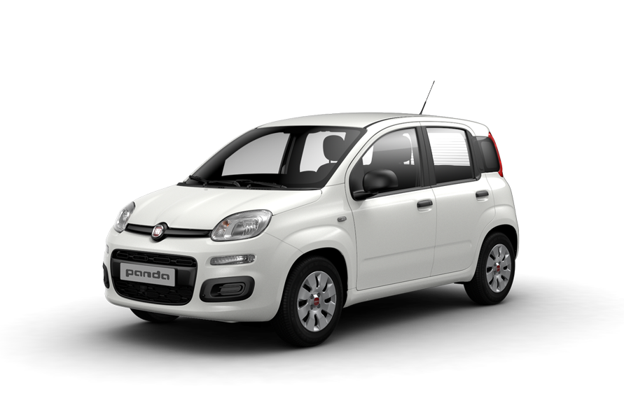 Fiat White Panda Transparent PNG Image