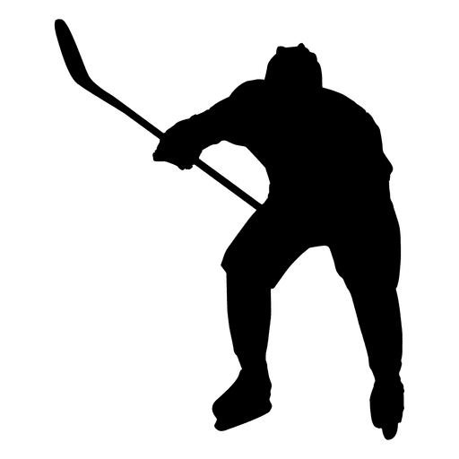 Silhouette Hockey Transparent PNG Image