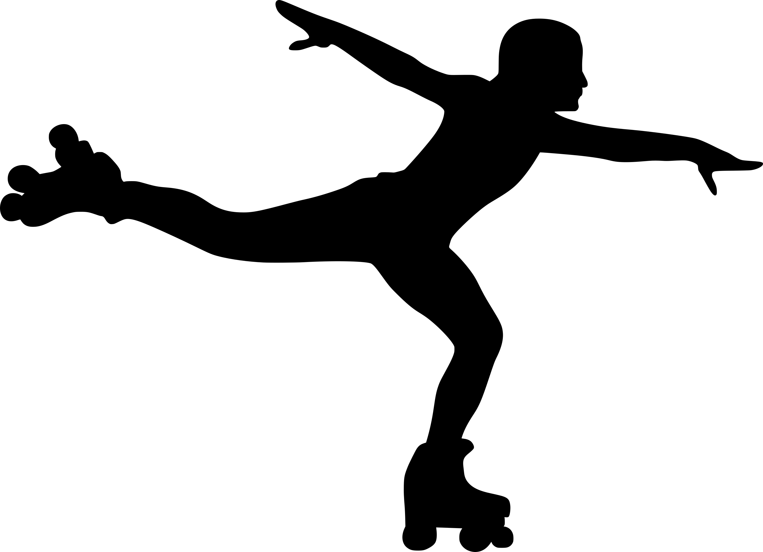 Skating Athlete Silhouette Figure Transparent PNG Image