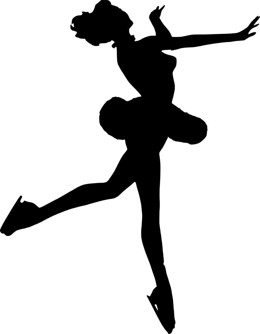 Dance Skating Silhouette Figure Transparent PNG Image