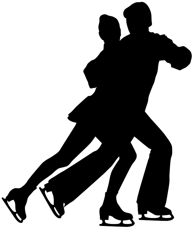 Dance Skating Silhouette Figure Transparent PNG Image