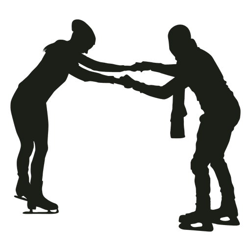 Skating Silhouette Figure Transparent PNG Image
