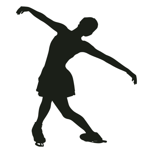 Skating Silhouette Figure Transparent PNG Image