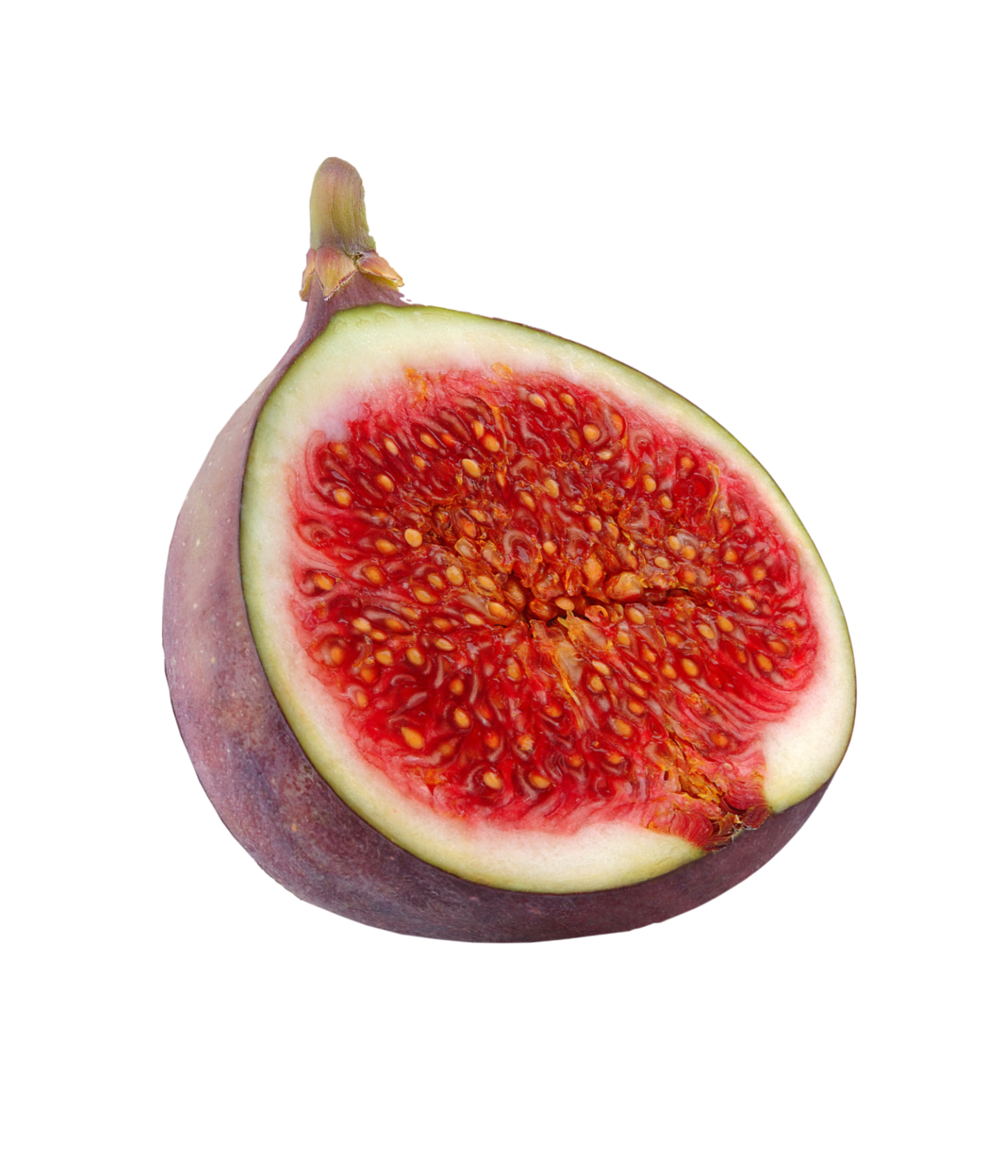 Cut Fig Half Transparent PNG Image