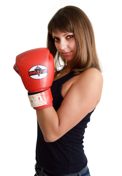 Woman Boxer Fight Transparent PNG Image