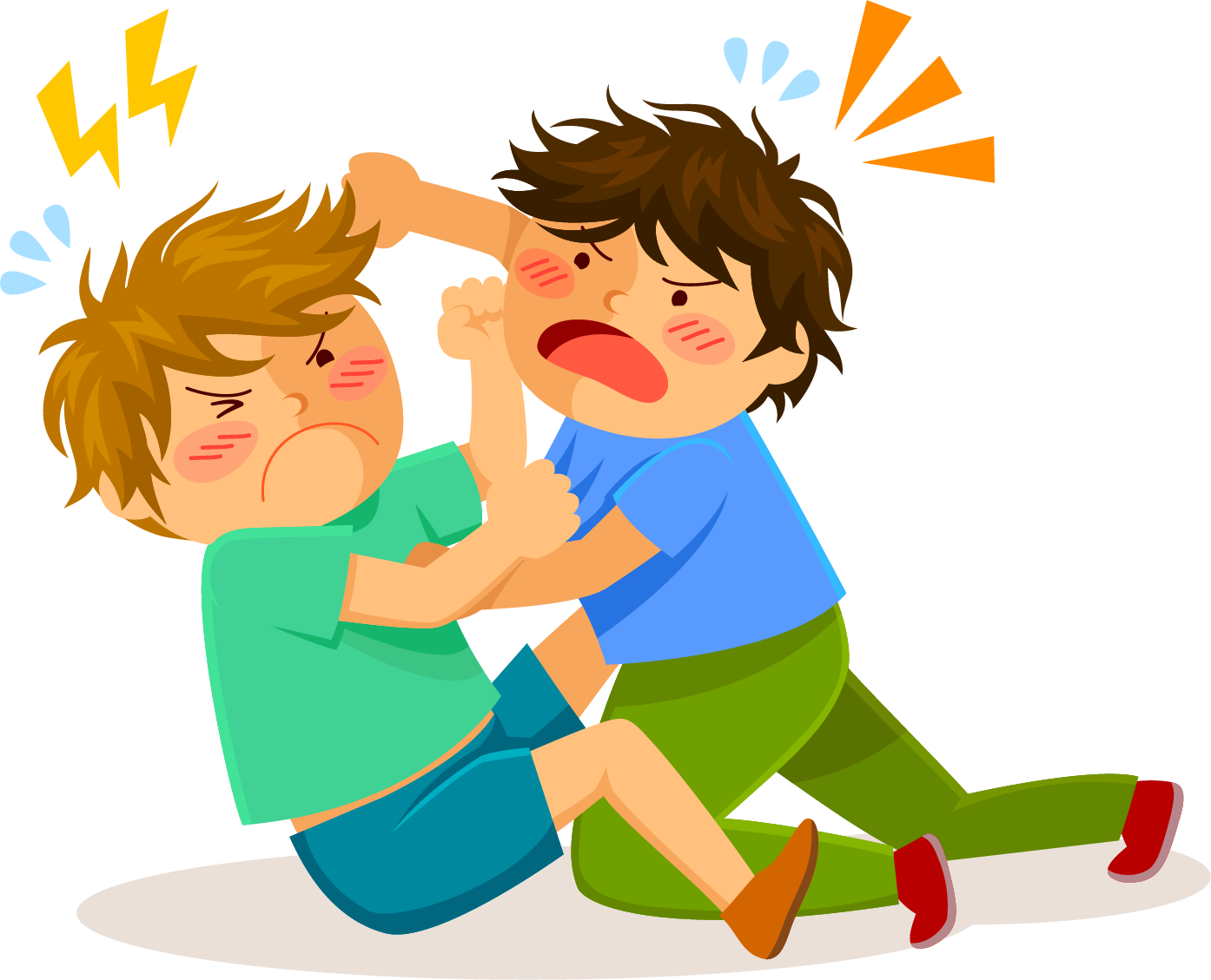 Boys Fight File Transparent PNG Image