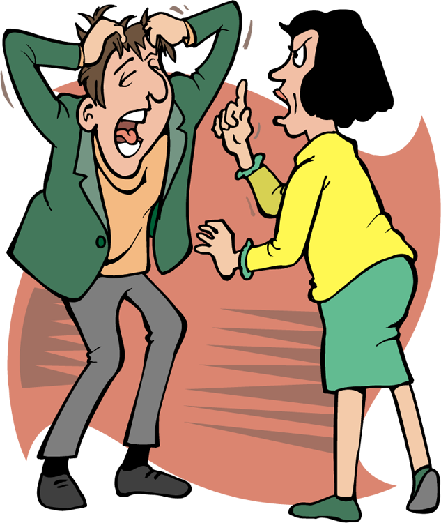 Couple Vector Fighting Transparent PNG Image