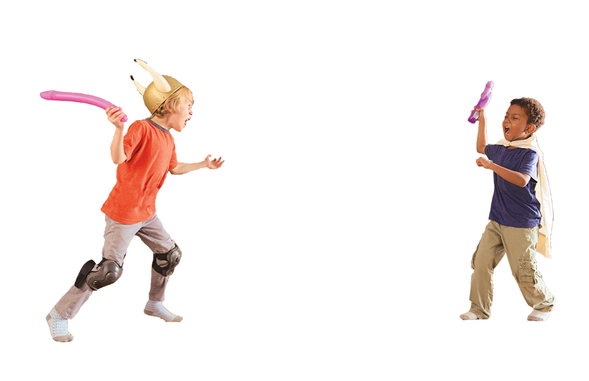Kids Fighting Transparent PNG Image