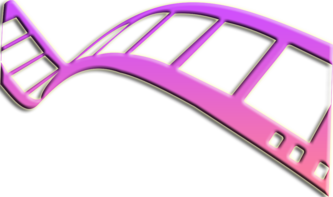 Pink Filmstrip Transparent PNG Image