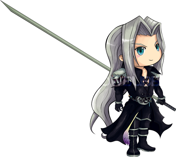 Fantasy Final Sephiroth Transparent PNG Image