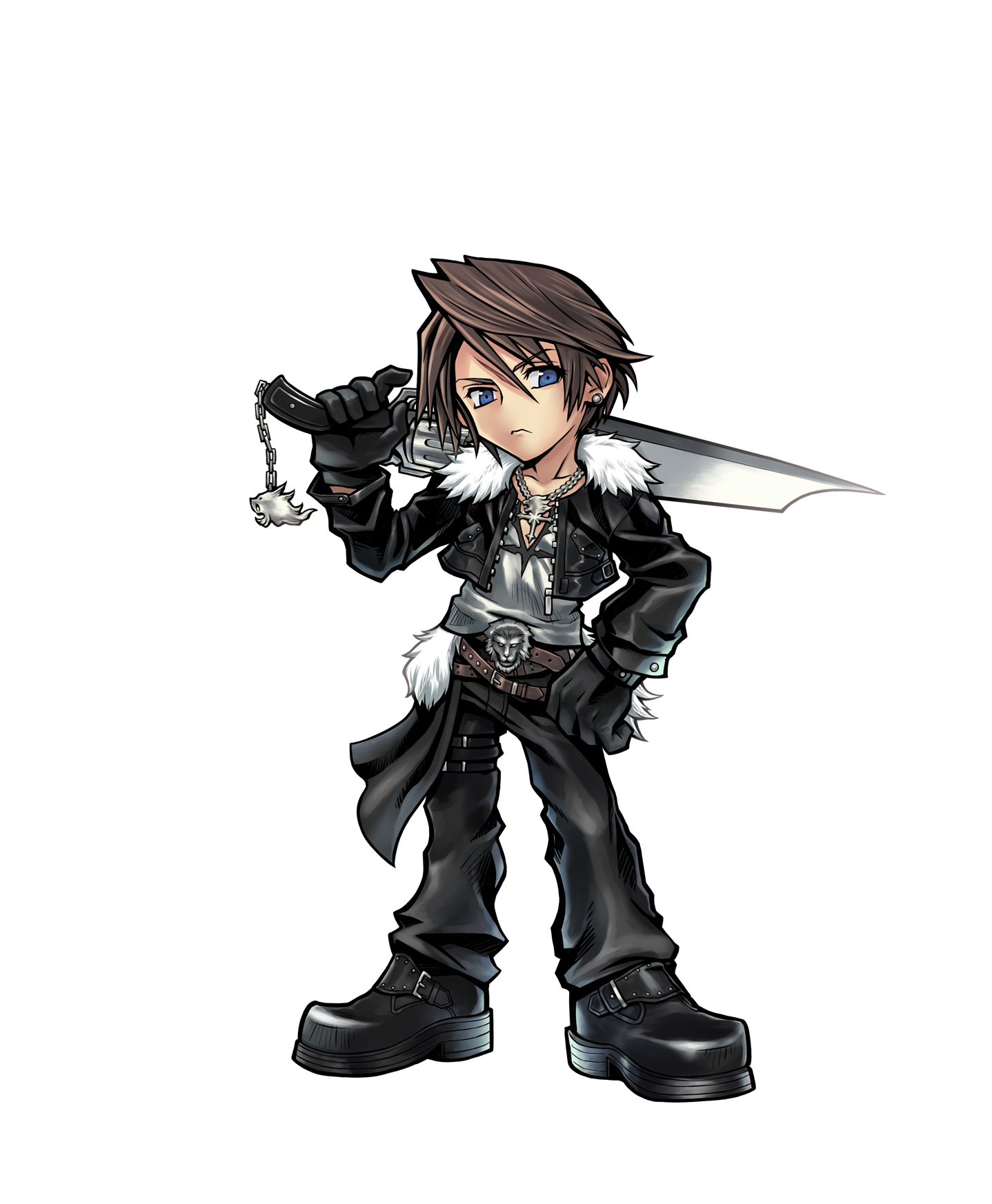 Squall Fantasy Final Leonhart Transparent PNG Image