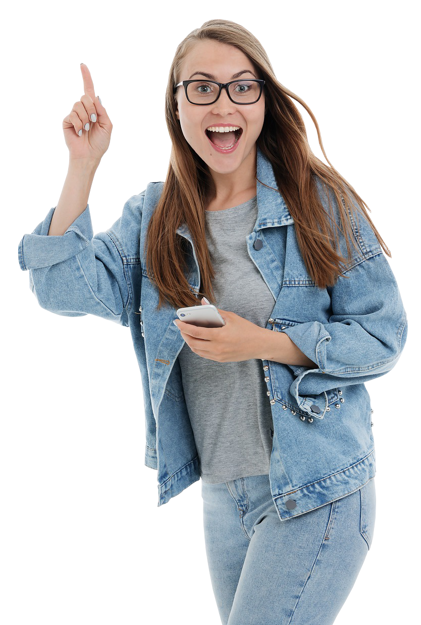 Mobile Finger Female Transparent PNG Image