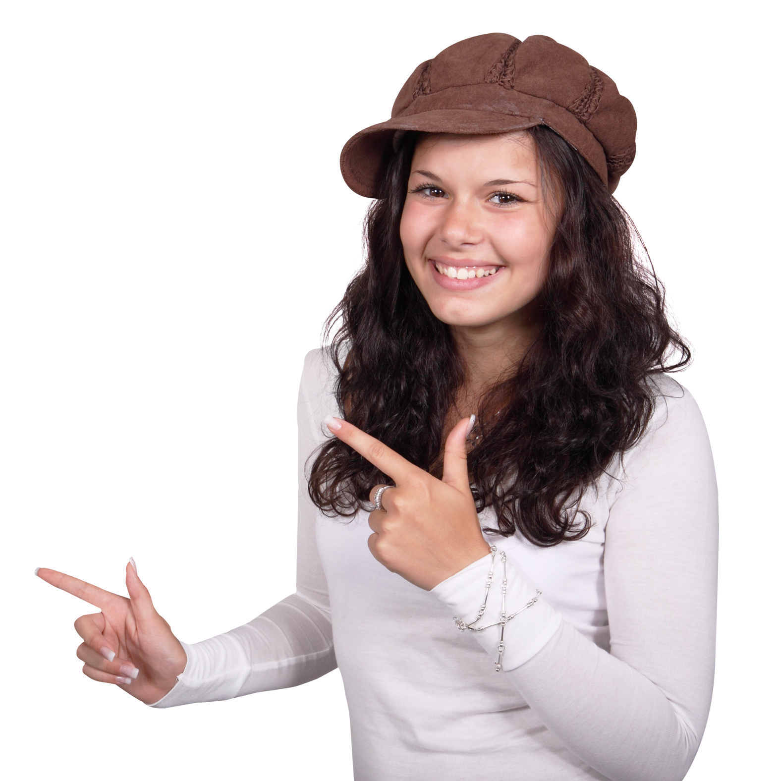 Smiling Finger Female Transparent PNG Image