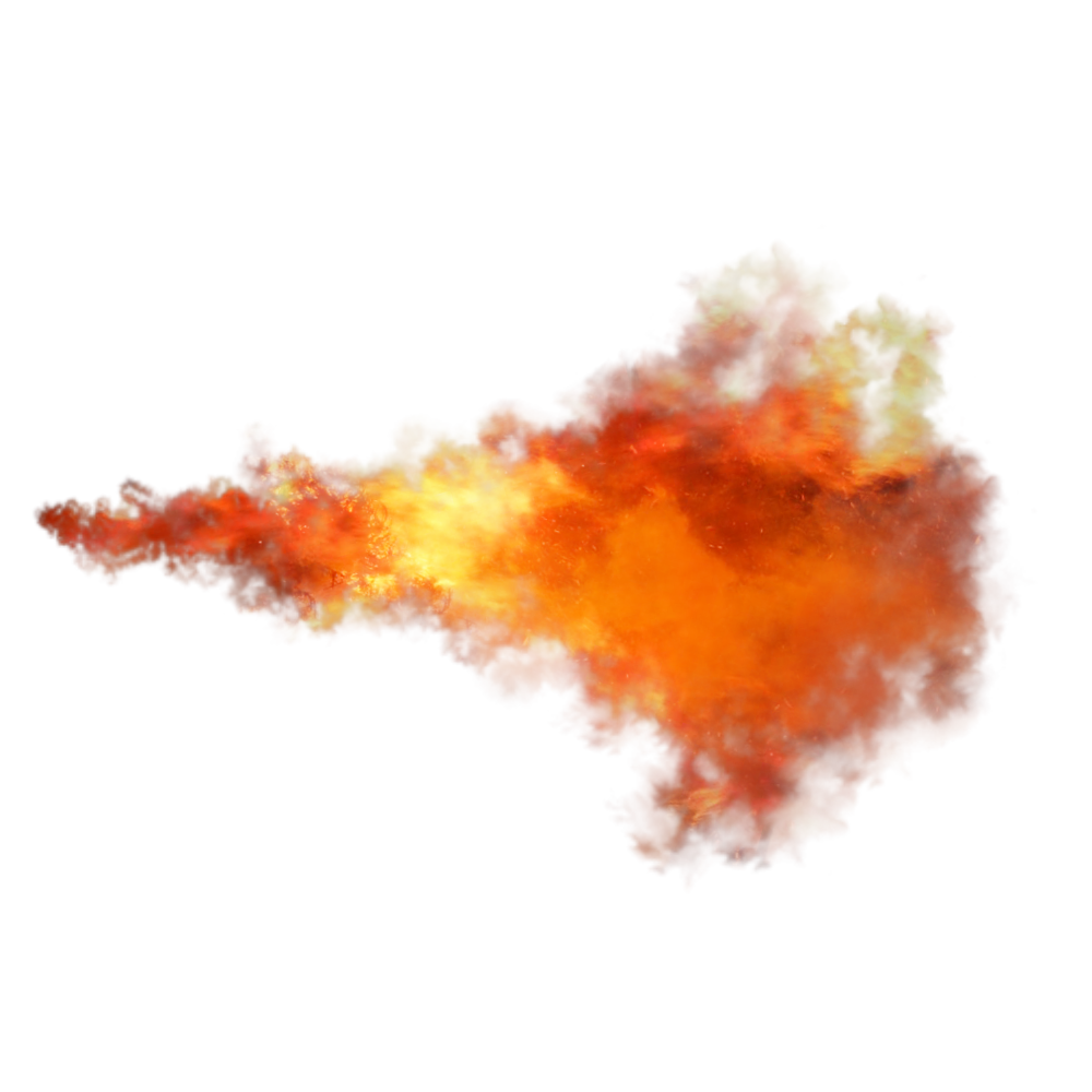 Fireball Smoke Burning Transparent PNG Image