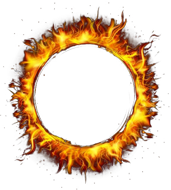 Fire Circle Flame Icon Transparent PNG Image