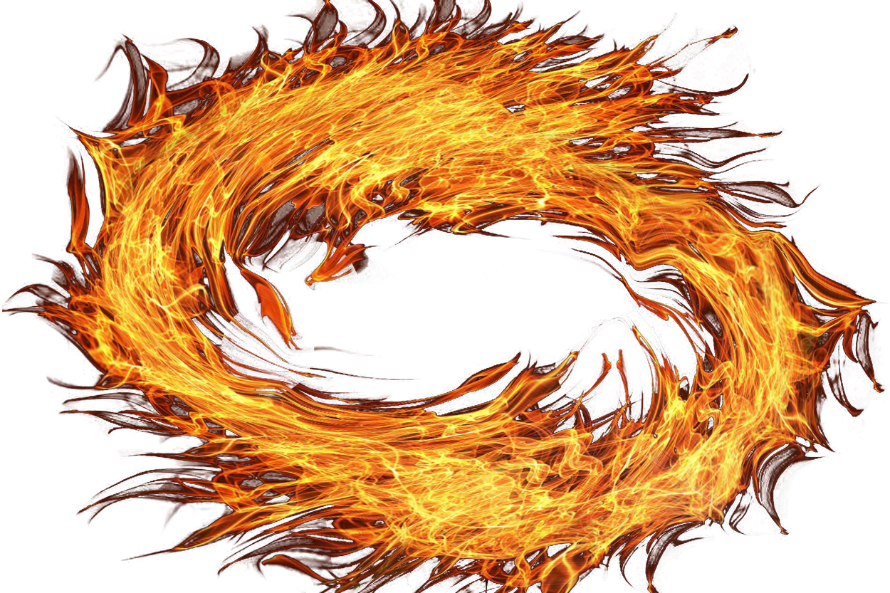 Fire Circle Flame Smoke Transparent PNG Image