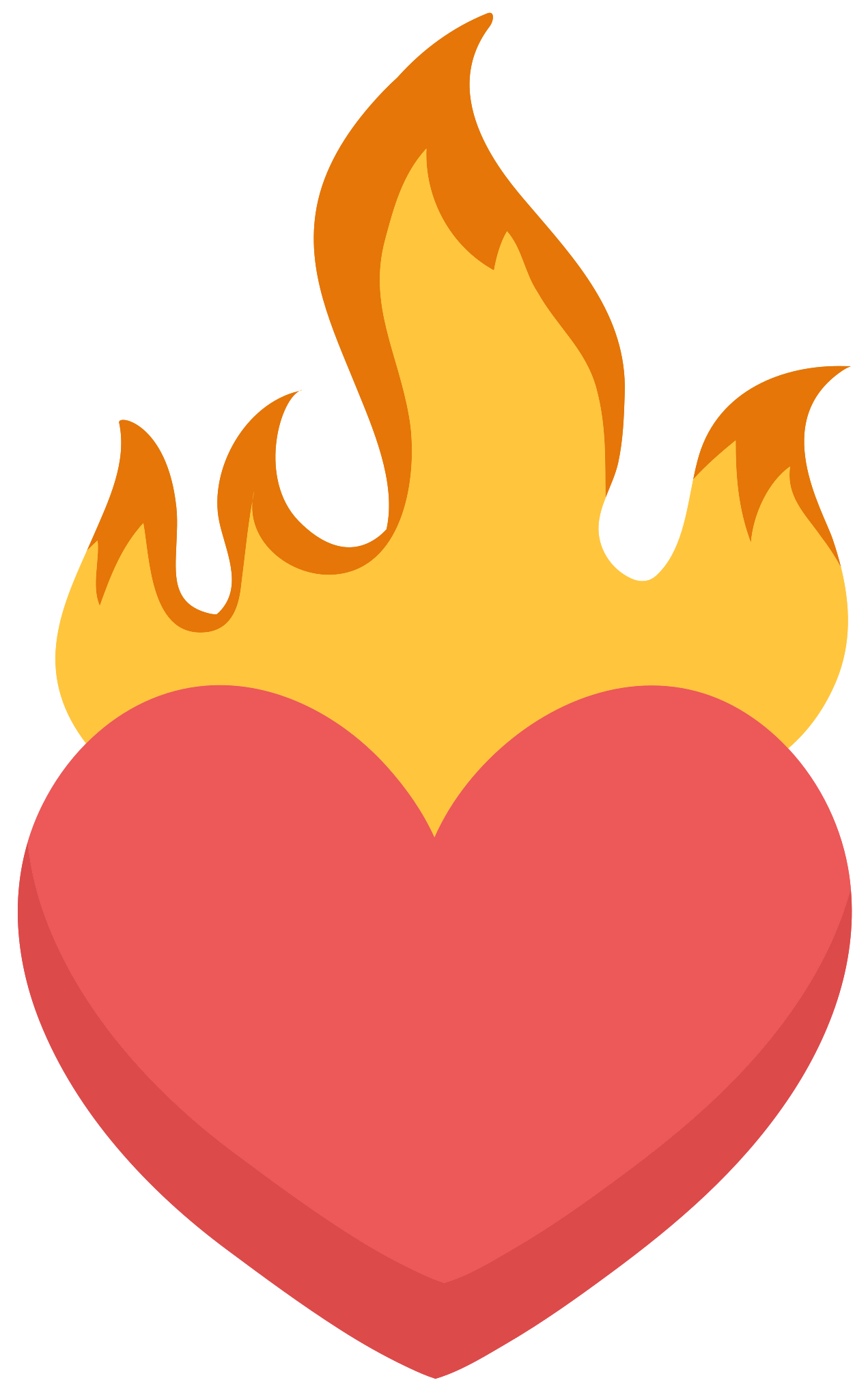 Fire Heart Vector Smoke Transparent PNG Image