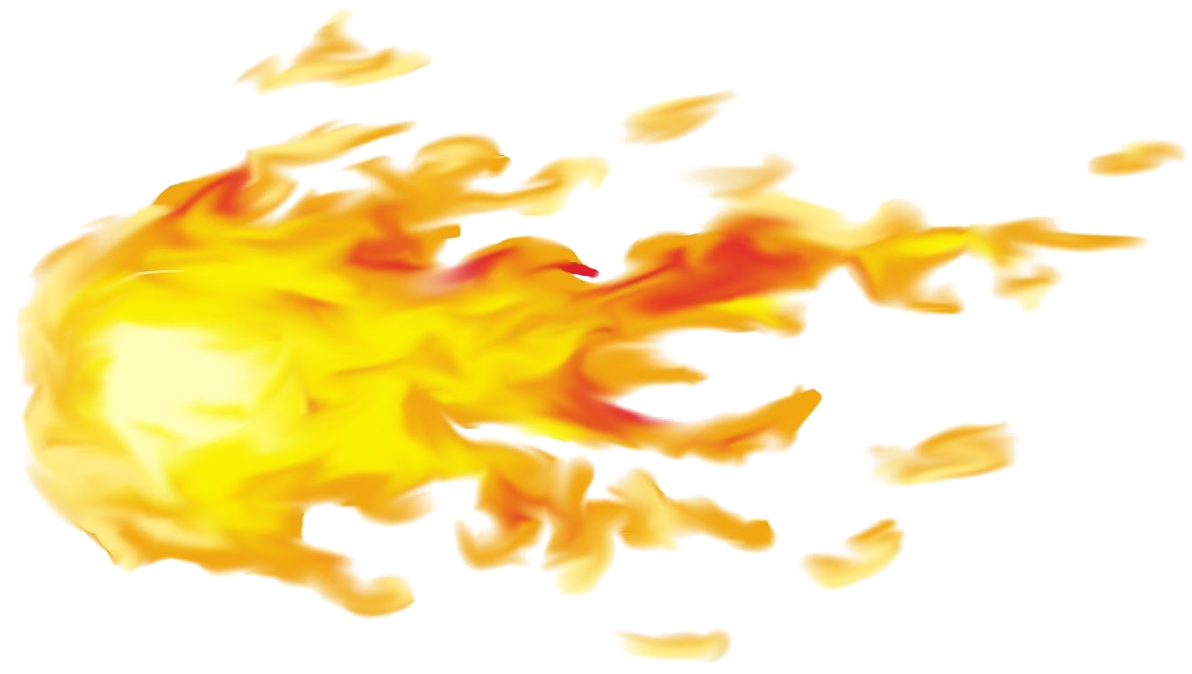 Fireball Burning Transparent PNG Image