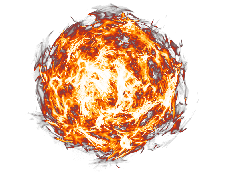 Fireball Effect Transparent PNG Image