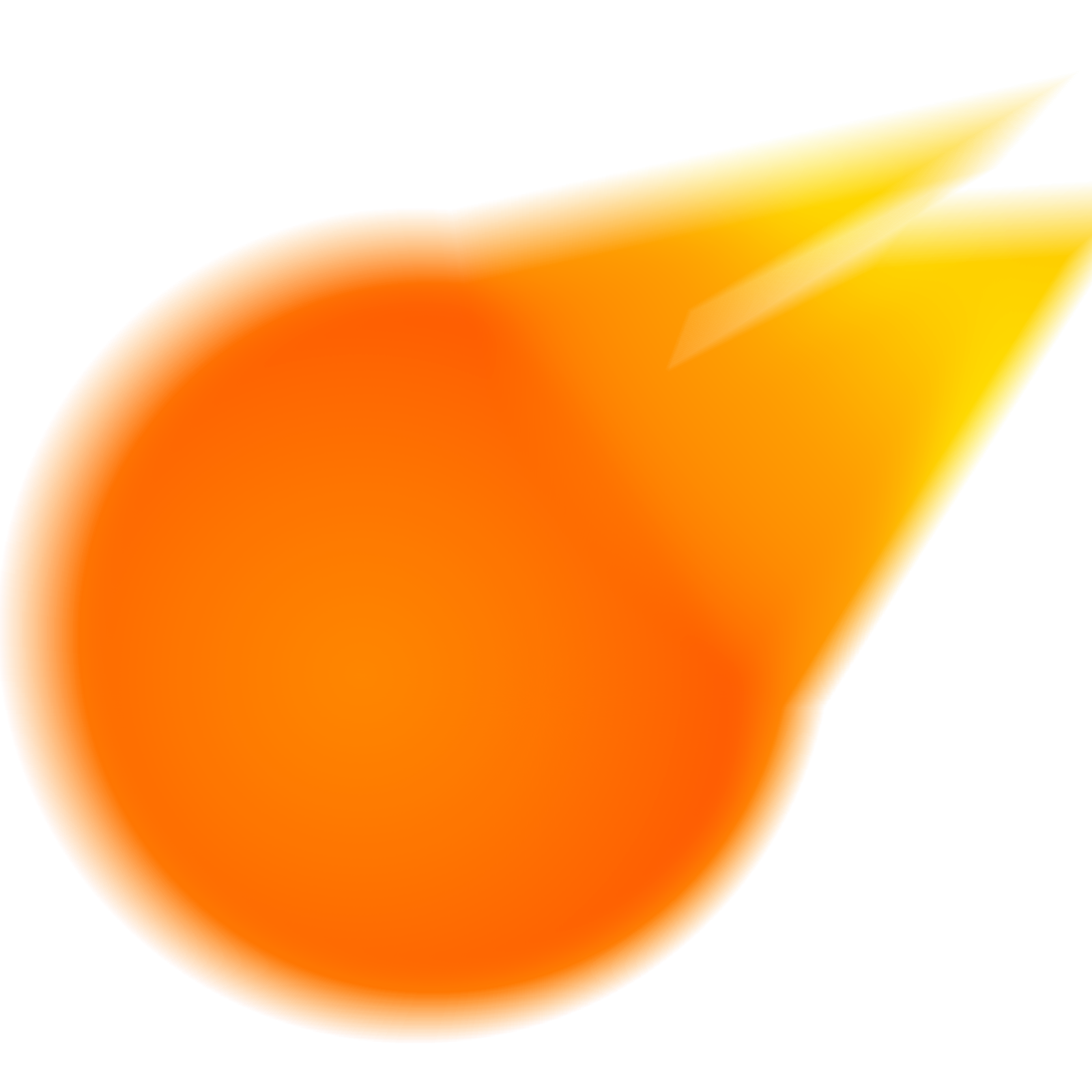 Falling Fireball Transparent PNG Image