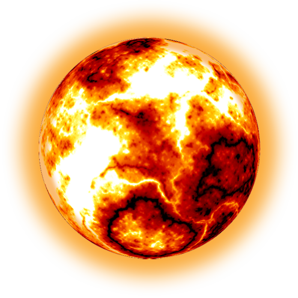 Globe Fireball Transparent PNG Image