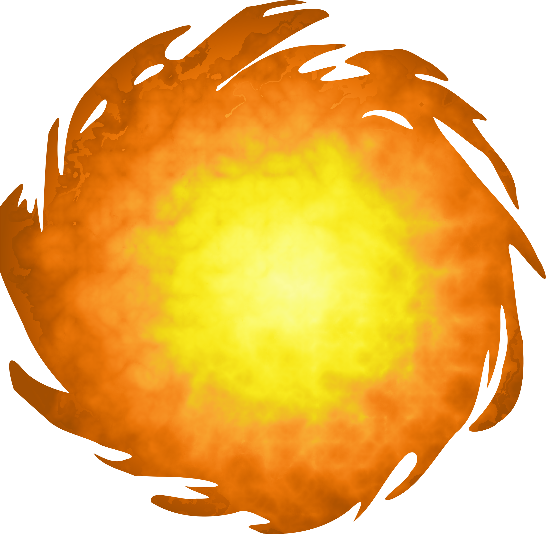 Vector Fireball Transparent PNG Image