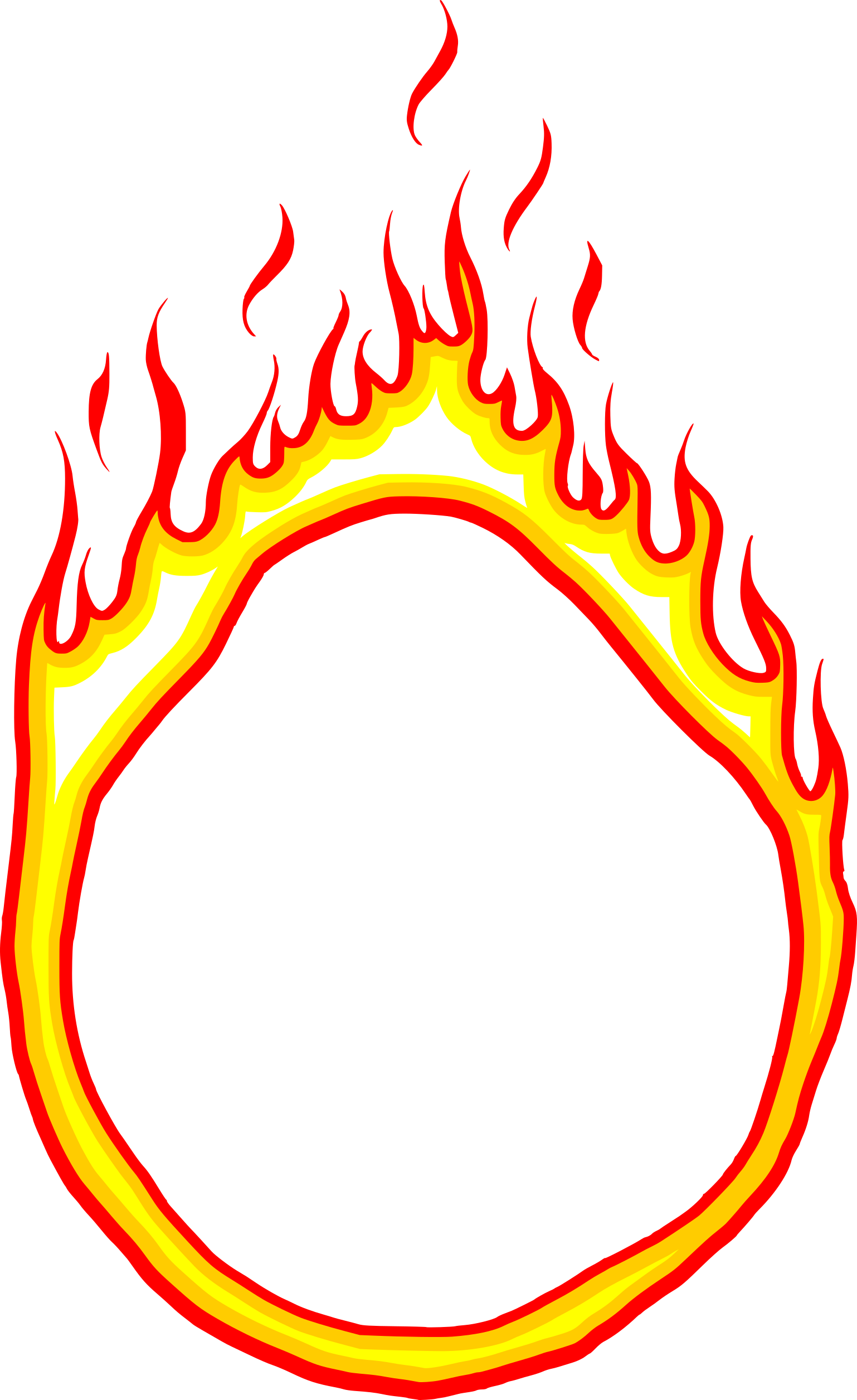 Fire Circle Flame Transparent PNG Image