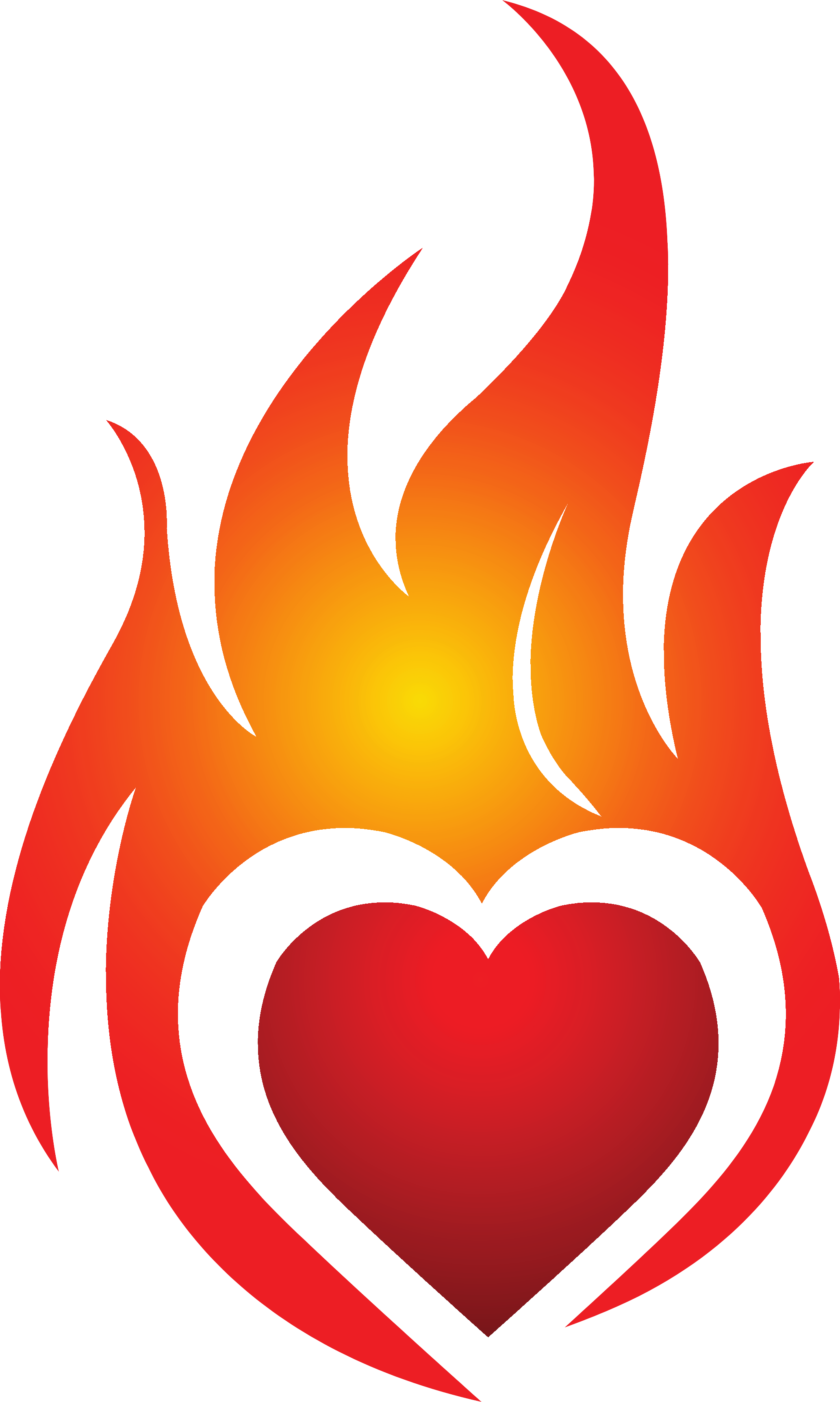 Fire Heart Red Transparent PNG Image