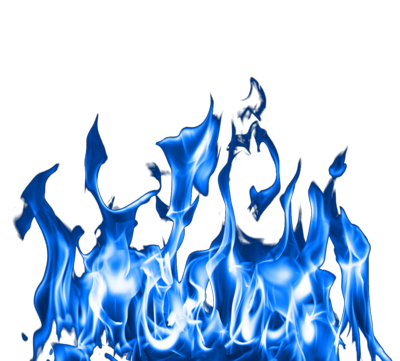 Blue Fire Transparent PNG Image