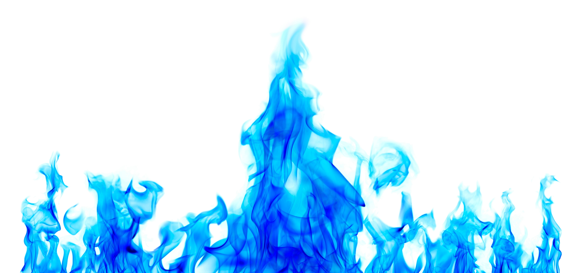 Blue Fire Transparent PNG Image