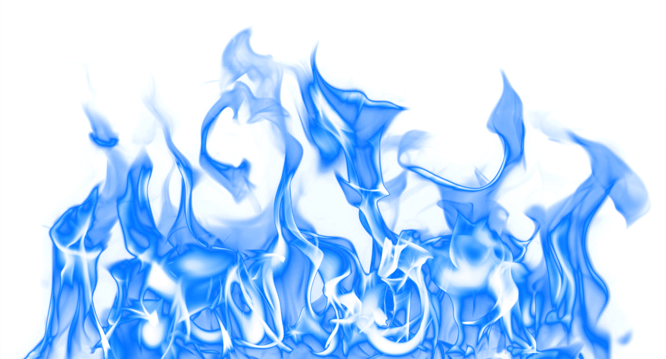 Blue Fire Transparent PNG Image