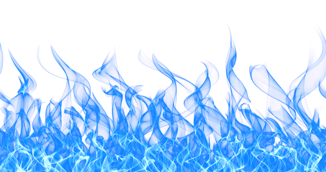 Blue Fire Transparent PNG Image