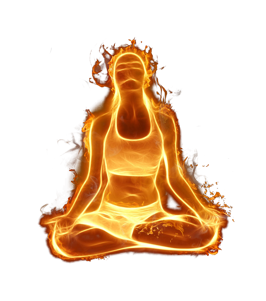 Fire Yoga Icon Transparent PNG Image