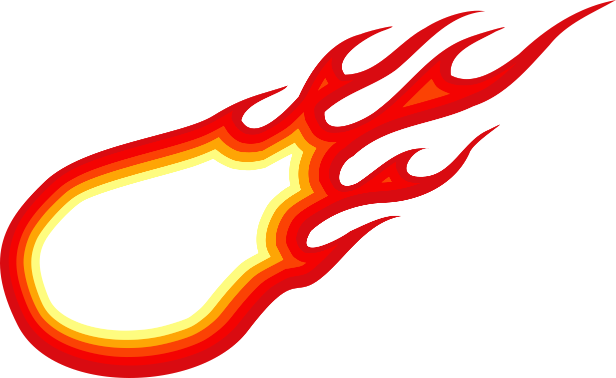 Vector Fireball Transparent PNG Image