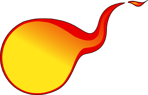 Vector Fireball Transparent PNG Image