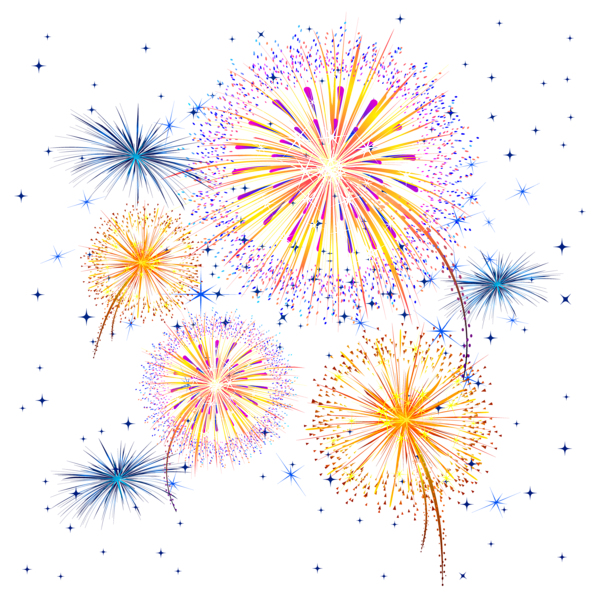 Glitters Vector Fireworks Colorful Transparent PNG Image