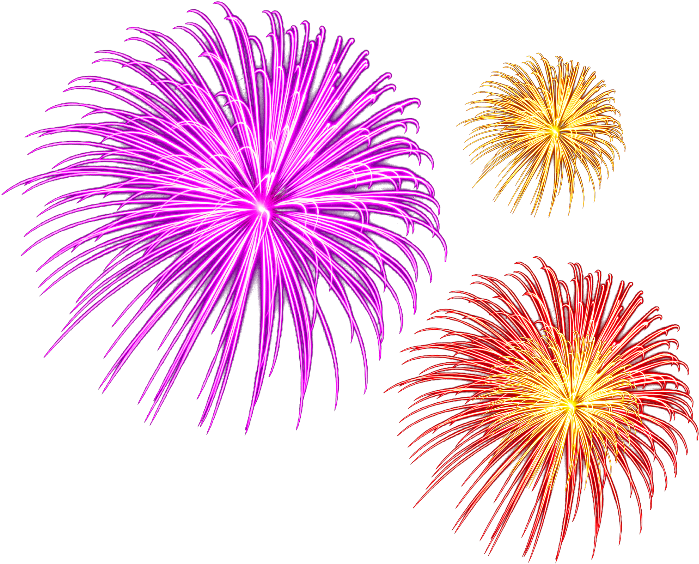 Festival Fireworks Vector Colorful Transparent PNG Image