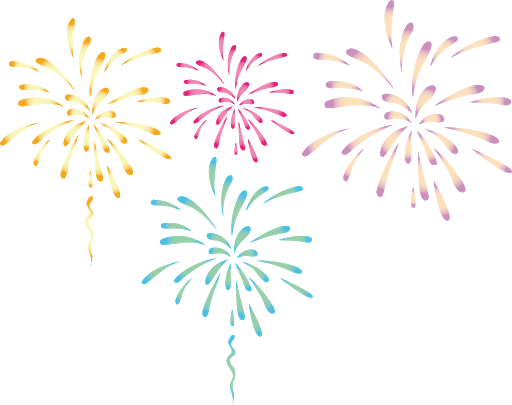 Fireworks Vector Glitter Colorful Transparent PNG Image